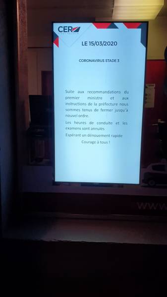 COMMUNICATION IMPORTANTE CORONAVIRUS